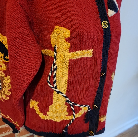 Eagle Eye collectibles 1995 cotton medium Nautical Themed Sweater - Picture 3 of 7